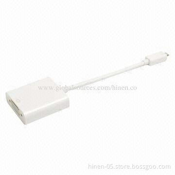 MHL 2.0 to VGA adapter, C an convert MHL AV signal to VGA video and stereo audio signal